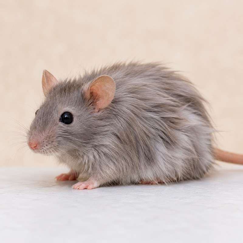 Ratón de pelo largo